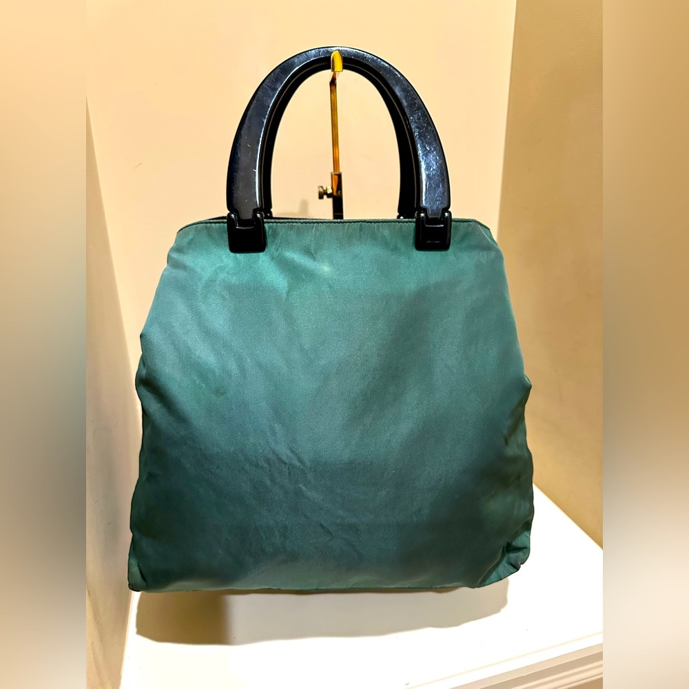 Prada Tessuto Plex Forrest Green Tote